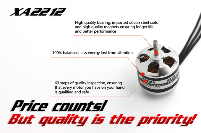 Emax XA2212 820KV 980KV 1400KV Outrunner Brushless Motors Price in India