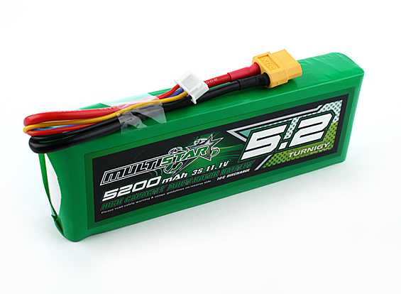 Multistar High Capacity 3S 5200mAh Multi-Rotor Lipo Pack in India