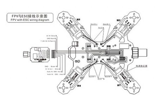 TAROT TL200A MINI 200MM 4-AXIS QUADCOPTER FRAME KIT in India