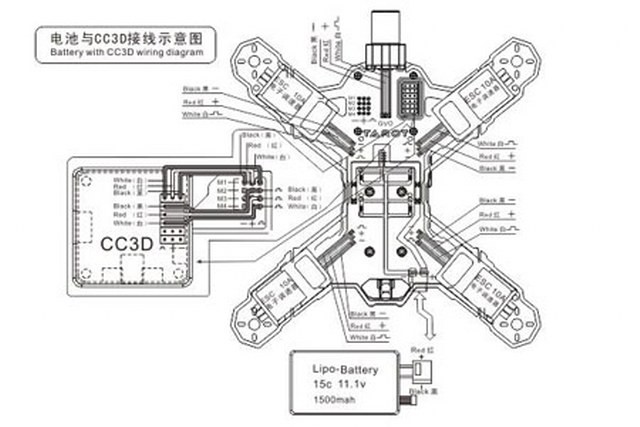 TAROT TL200A MINI 200MM 4-AXIS QUADCOPTER FRAME KIT in India