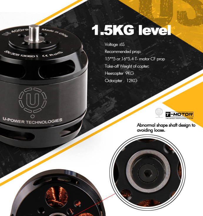 T Motor U5 Power U-Type Motor KV400
