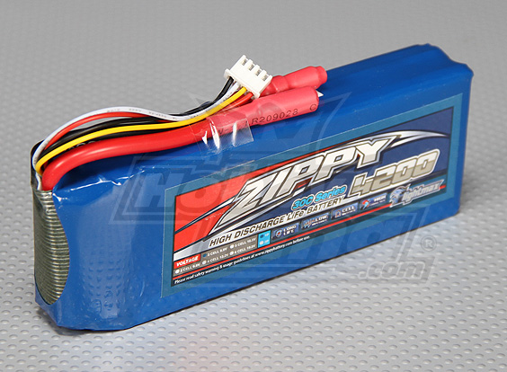 ZIPPY Flightmax 4200mAh 3S1P 30C LiFePo4 Pack