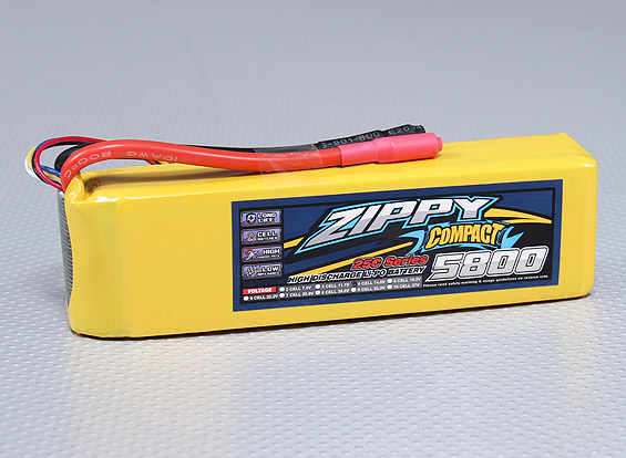 ZIPPY Compact 5800mAh 4S 25C Lipo Pack for Quadcopter in India