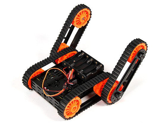 Multi Chassis Kit with Four Rubber Tracks for Rescue Platform Rover in India