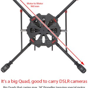 Tarot X4 960mm 4-Axis PCB Center Plate Folding FPV Quadcopter Frame Kit in India - Image 2