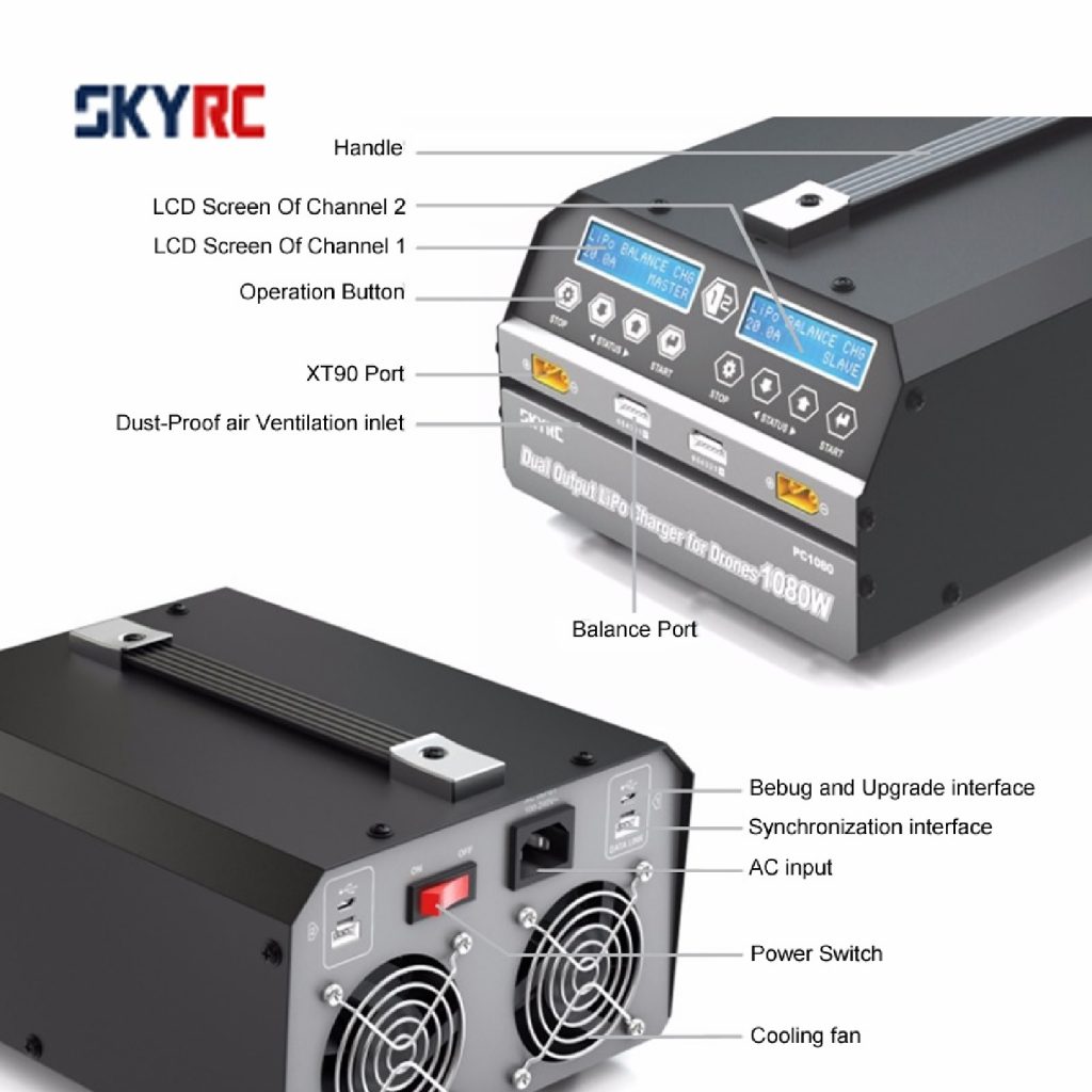 SKYRC PC1080 Dual Channel LiPo Battery Charger IN INDIA