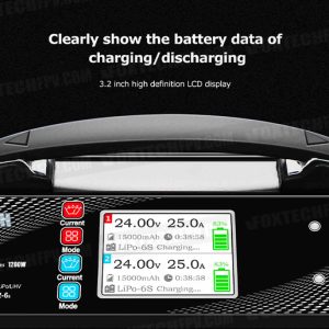 Ultra Power UP600+ AC Dual 1200W 2X600W 25A 2-6S Lipo/LiHV Battery Balance Charger Discharger For UAV Drone In INDIA - Image 2