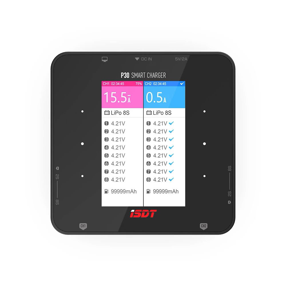 ISDT P30 1500W 50A 8S Dual Port Smart Charger IN INDIA