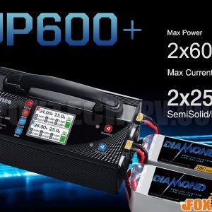 Ultra Power UP600+ AC Dual 1200W 2X600W 25A 2-6S Lipo/LiHV Battery Balance Charger Discharger For UAV Drone In INDIA - Image 1