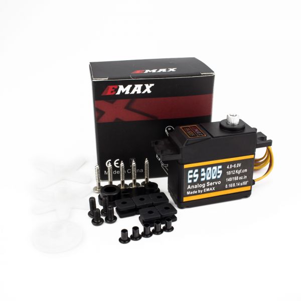 EMAX ES3005 4.8V-6V Metal Analog Servo Waterproof 42gm for RC Model in India