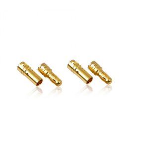 PolyMax Bullet 3.5mm Gold Male/Female Connectors 10 PAIRS (20PC) - Image 2