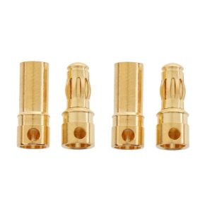 PolyMax Bullet 3.5mm Gold Male/Female Connectors 10 PAIRS (20PC) - Image 1