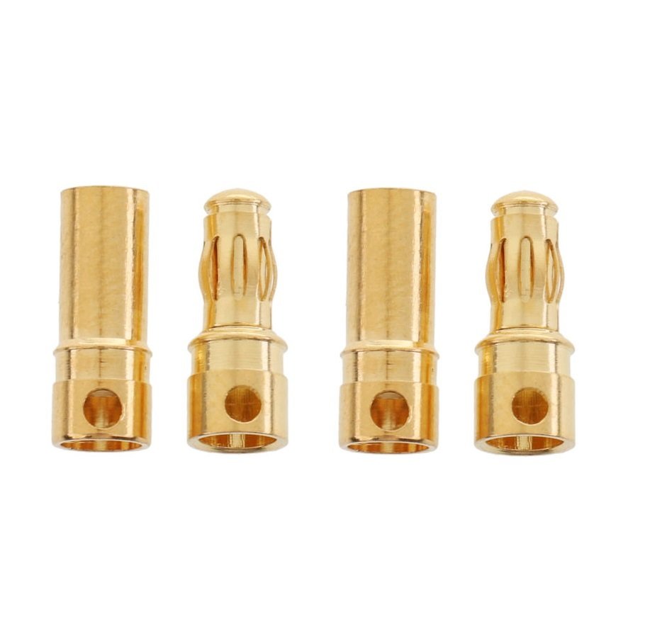 PolyMax Bullet 3.5mm Gold Male/Female Connectors 10 PAIRS (20PC)