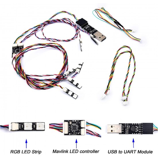 Pixhawk Mavlink LED Controller for APM Pixhawk2 Ardupilot PX4 RGB Navigation Quadcopter Hexacopter Drone in India