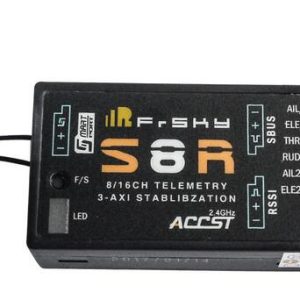 FrSky S8R receiver with 3-axis stabilization 8/16 channel and telemetry in India - Image 1
