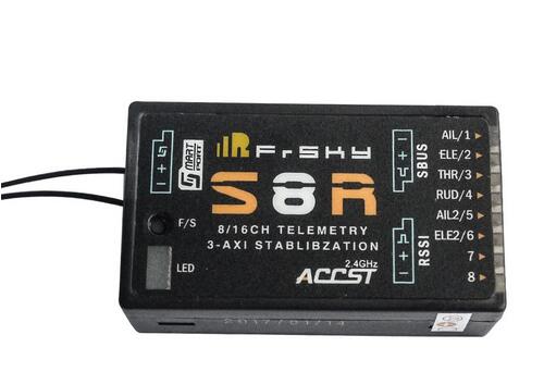 FrSky S8R receiver with 3-axis stabilization 8/16 channel and telemetry in India