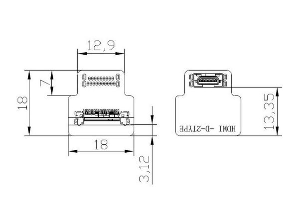 TAROT -Micro HDMI Elbow Head HDMI-D-2 Adapter- TL10A11-04 In India