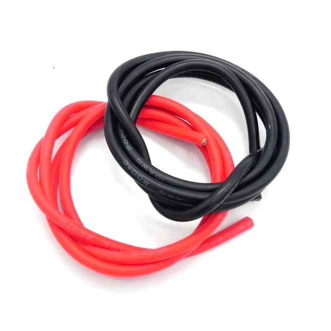 High Quality Ultra Flexible 10AWG Silicone Wire 1m (Black) In India