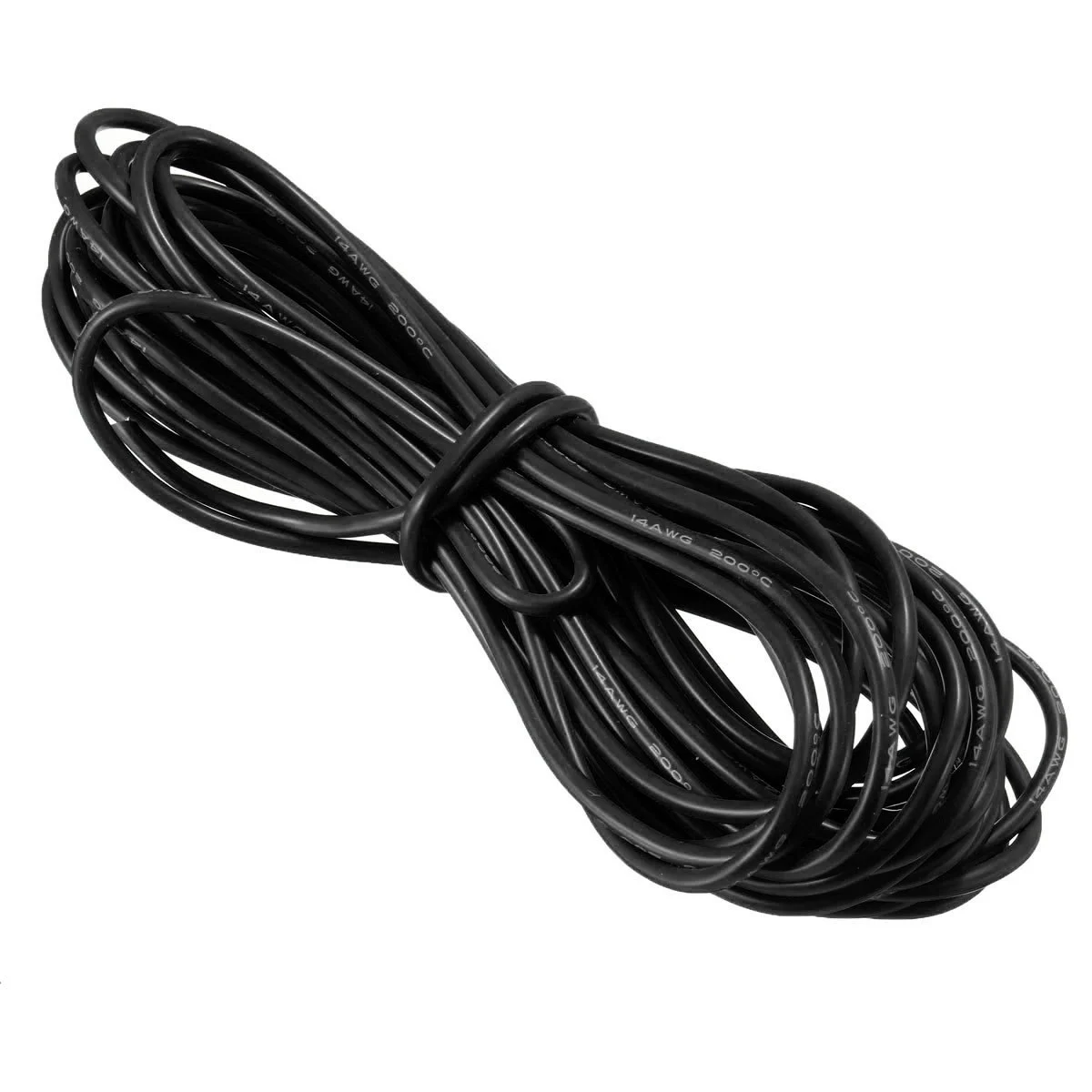 High Quality Ultra Flexible 14AWG Silicone Wire 1m (Black) In India - Image 1