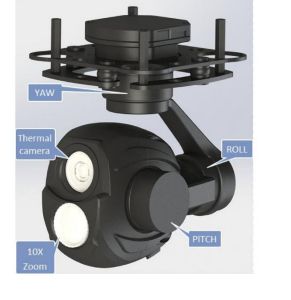 Thermal Camera with Gimbal and Day camera 10X Zoom in India - Image 1