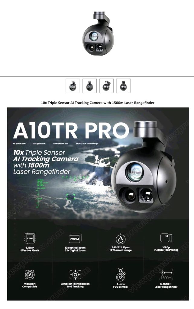 Thermal Camera for Drone with 10x Optical Zoom in India