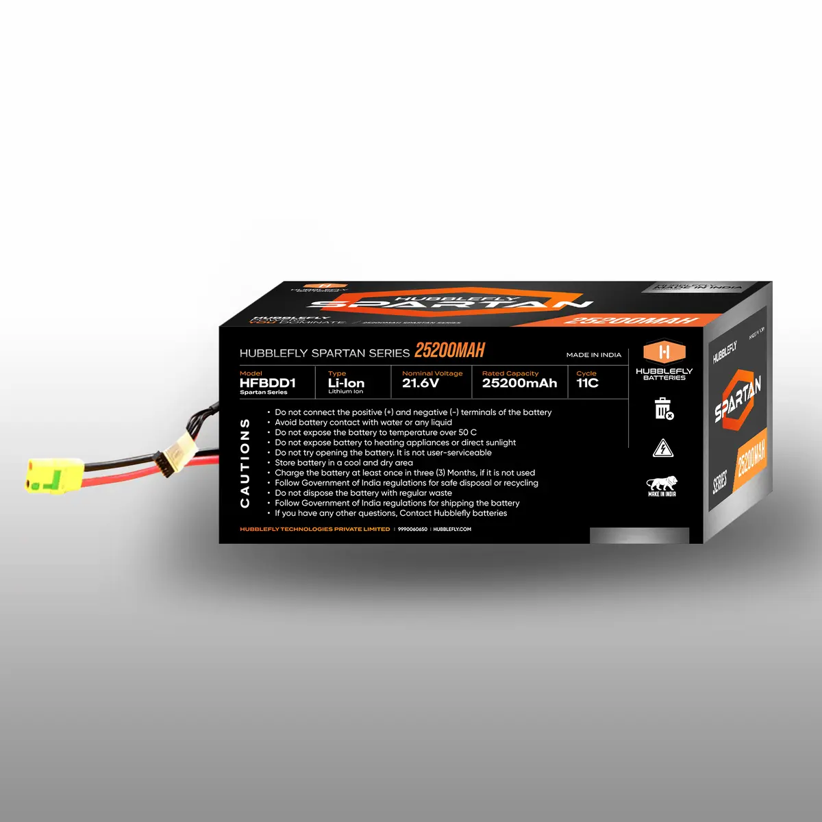 Hubblefly Spartan 25200mAh Battery for Drone 25200mah-Left