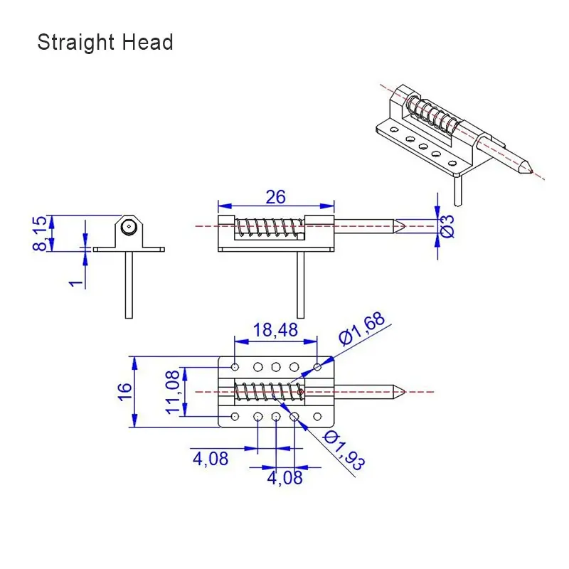 VYOM Aluminum Canopy Hatch Lock Latches for RC Airplane Cockpit Cover Fixing