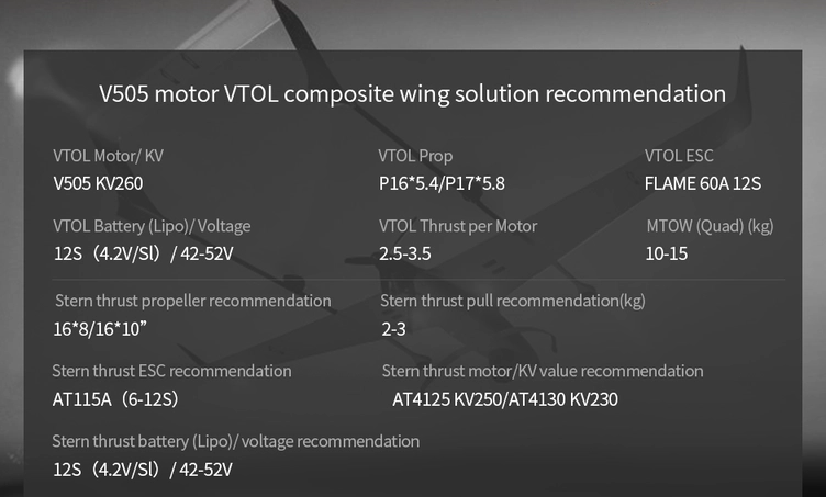 T Moter V505 KV260 12S Vtol Drone Power Motor in India (7) T Moter V505 KV260 12S Vtol Drone Power Motor in India (7)