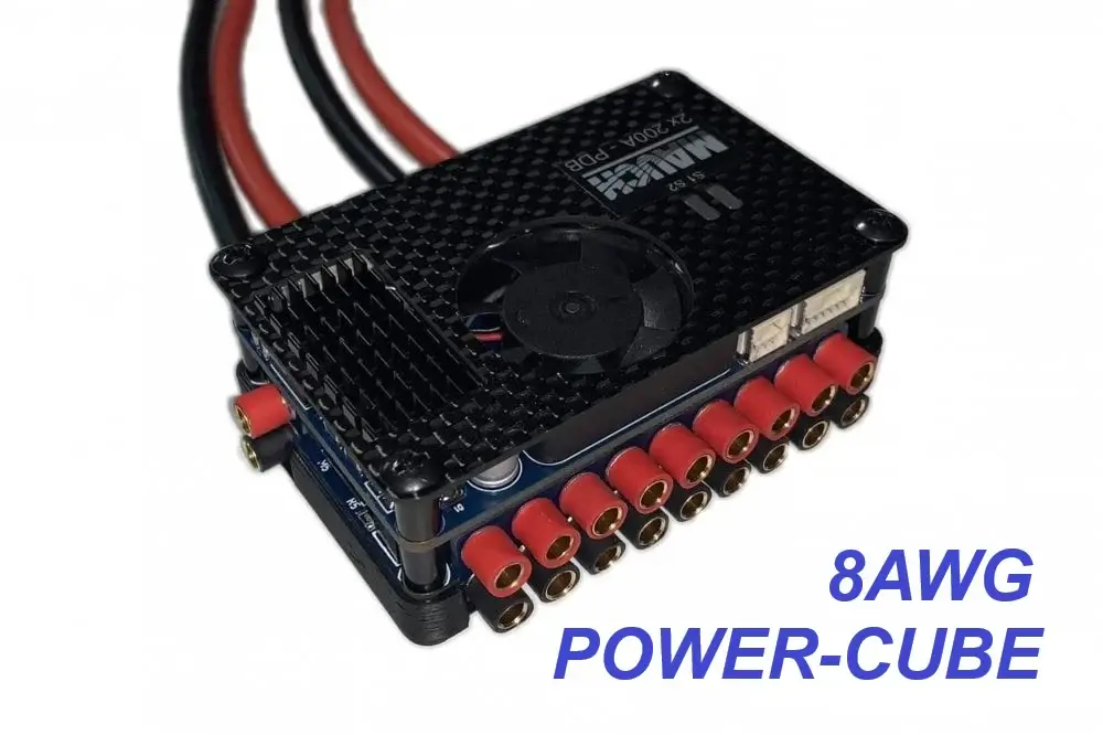 031/8: PC 2x 200A PDB / 4x 20cm 8AWG